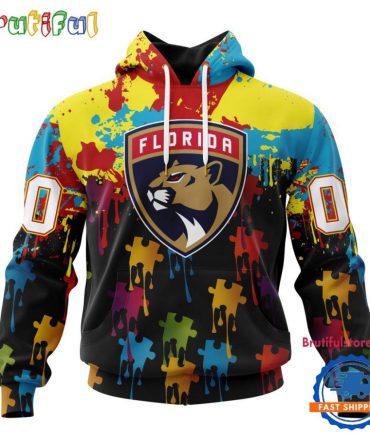 Nhl Florida Panthers Special Autism Awareness Custom Hoodie, Sweatshirt, Tshirt