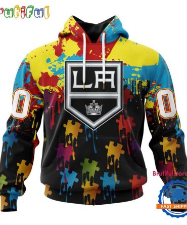Nhl Los Angeles Kings Special Autism Awareness Custom Hoodie, Sweatshirt, Tshirt