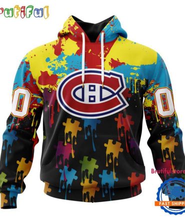 Nhl Montreal Canadiens Special Autism Awareness Custom Hoodie, Sweatshirt, Tshirt