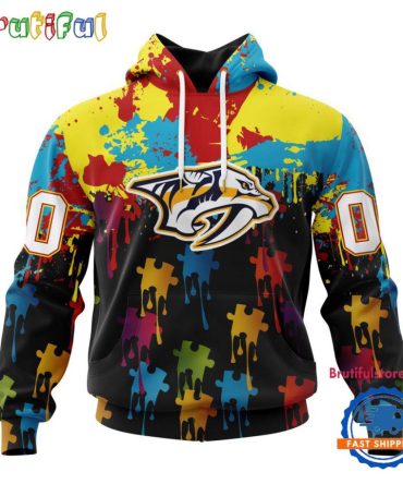 Nhl Nashville Predators Special Autism Awareness Custom Hoodie, Sweatshirt, Tshirt