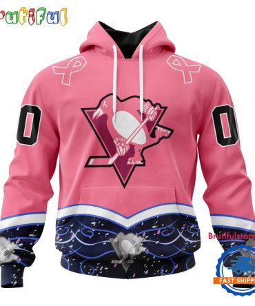 Nhl Pittsburgh Penguins Specialized Hockey Fights Cancer Hoodie