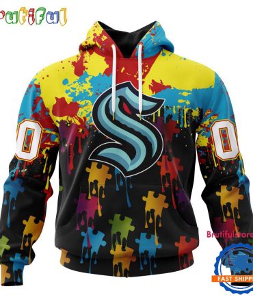 Nhl Seattle Kraken Special Autism Awareness Custom Hoodie, Sweatshirt, Tshirt