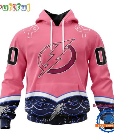 Nhl Tampa Bay Lightning Specialized Hockey Fights Cancer Hoodie