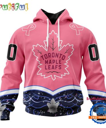 Nhl Toronto Maple Leafs Specialized Hockey Fights Cancer Hoodie