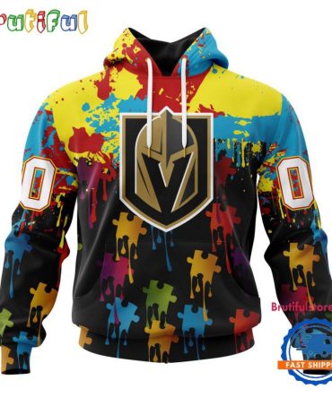 Nhl Vegas Golden Knights Special Autism Awareness Custom Hoodie, Sweatshirt, Tshirt