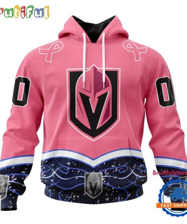 Nhl Vegas Golden Knights Specialized Hockey Fights Cancer Hoodie