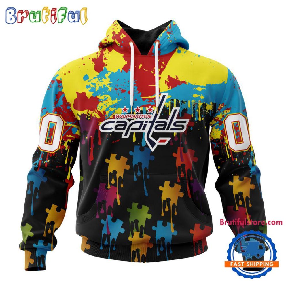 Nhl Washington Capitals Special Autism Awareness Custom Hoodie, Sweatshirt, Tshirt