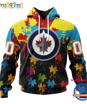 Nhl Winnipeg Jets Special Autism Awareness Custom Hoodie, Sweatshirt, Tshirt