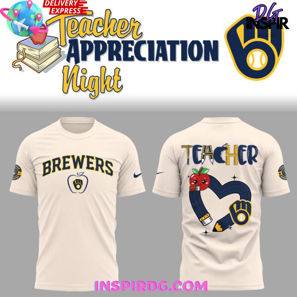 Milwaukee Brewers X Teacher Appreciation Night 2025 Collection Shirt