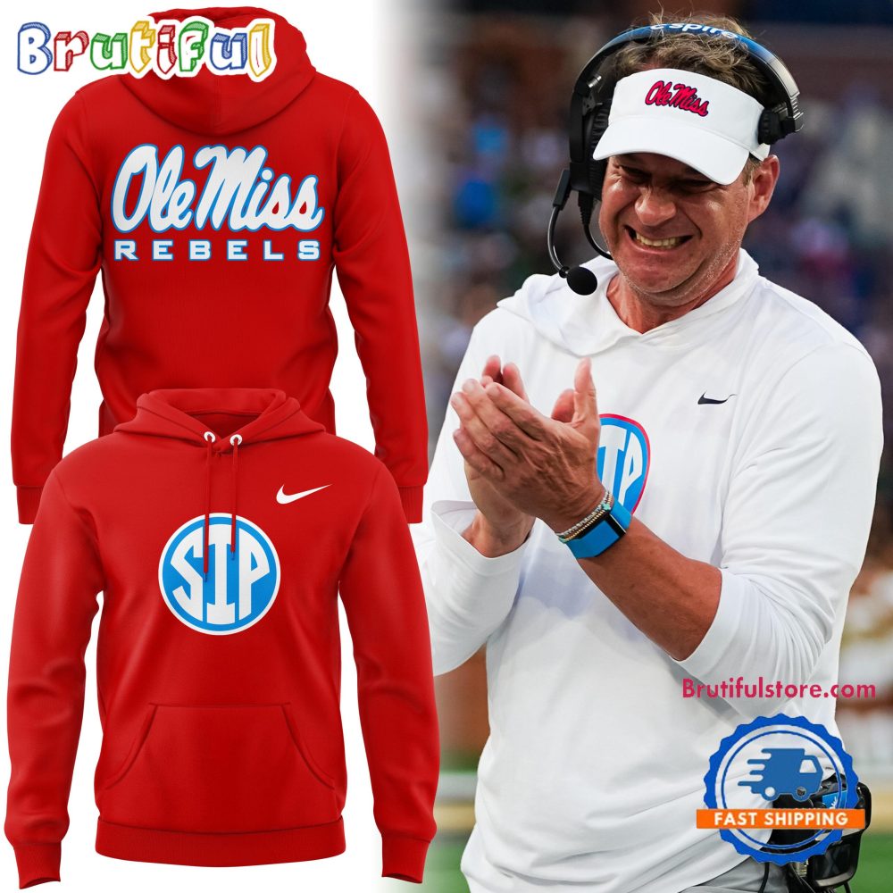 Ole Miss Rebels Special Edition Coach Lane Kiffin Red Hoodie