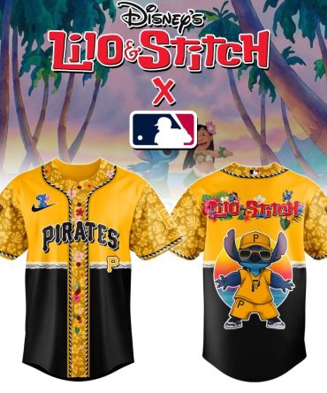 Pittsburgh Pirates Mlb X Lilo & Stitch Custom Baseball Jersey