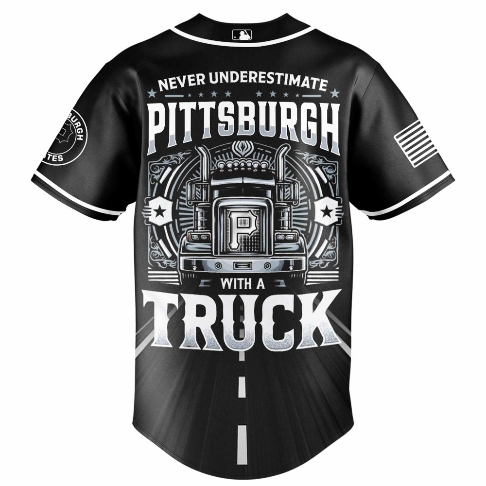 Pittsburgh Pirates Mlb X Nation Truck Driver Appreciation Week Limited Edition Custom Baseball Jersey - Image 3