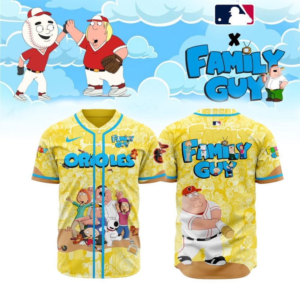 Premium Mlb Baltimore Orioles X Family Guy Custom Baseball Jersey