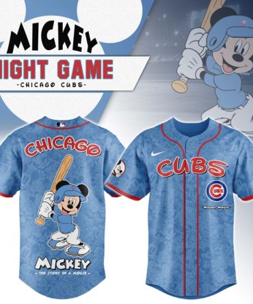 Premium Mlb Chicago Cubs X Mickey Mouse Custom Baseball Jersey