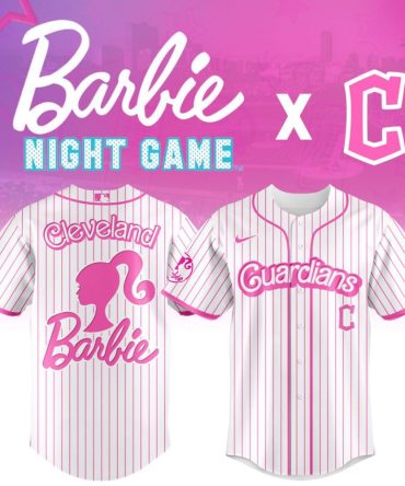 Premium Mlb Cleveland Guardians X Barbie Custom Baseball Jersey