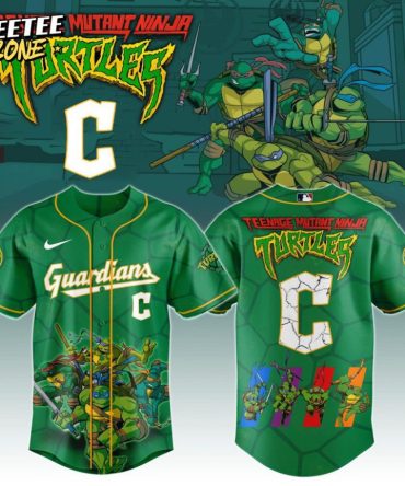 Premium Mlb Cleveland Guardians X Teenage Mutant Ninja Turtles Custom Baseball Jersey