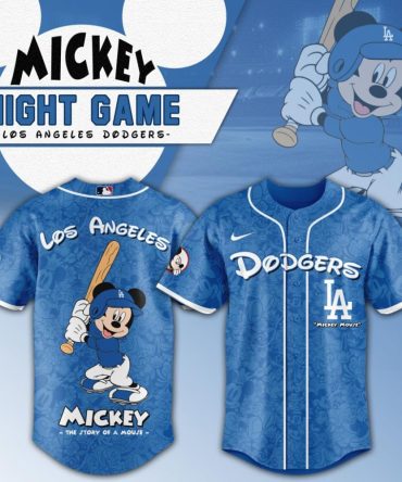 Premium Mlb Los Angeles Dodgers X Mickey Mouse Custom Baseball Jersey