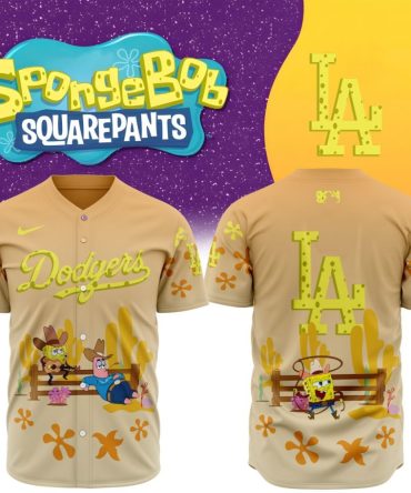 Premium Mlb Los Angeles Dodgers X Spongebob Squarepants Special Custom Baseball Jersey