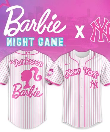 Premium Mlb New York Yankees X Barbie Custom Baseball Jersey