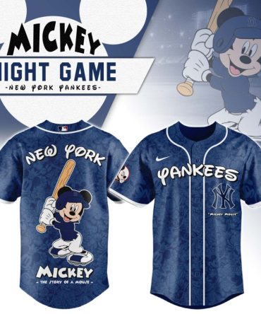 Premium Mlb New York Yankees X Mickey Mouse Custom Baseball Jersey