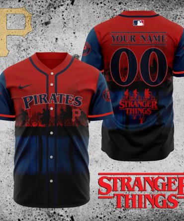 Premium Mlb Pittsburgh Pirates X Stranger Things Custom Baseball Jersey