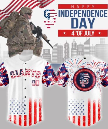 Premium Mlb San Francisco Giants Special The 4Th Of July Military Custom Baseball Jersey