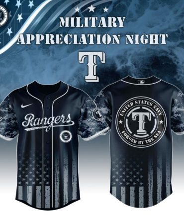 Premium Mlb Texas Rangers Navy Military Appreciation Custom Baseball Jersey