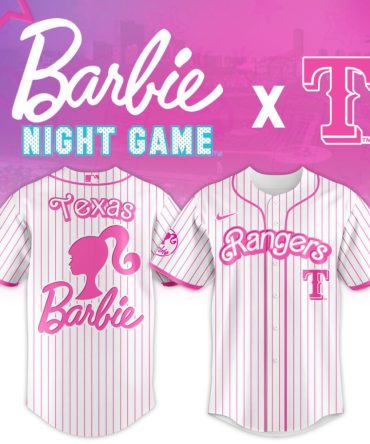 Premium Mlb Texas Rangers X Barbie Custom Baseball Jersey Nmd