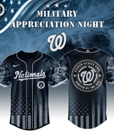 Premium Mlb Washington Nationals Navy Military Appreciation Custom Baseball Jersey