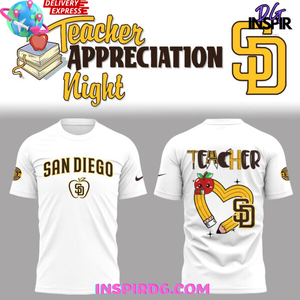 San Diego Padres X Teacher Appreciation Night 2025 Collection Shirt