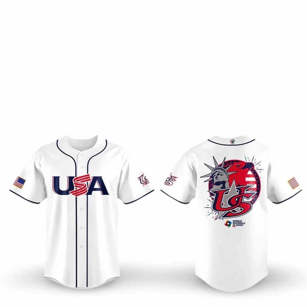 2026 Team Usa World Baseball Classic Jersey Print For Fan Gear Multicolor