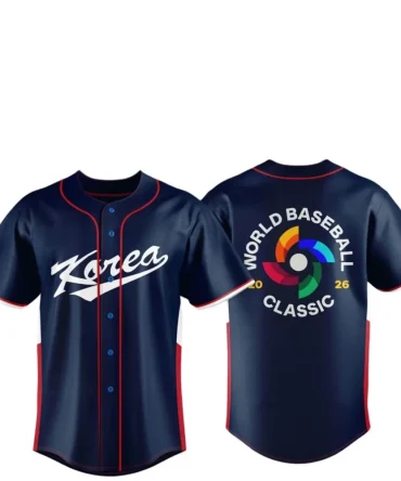Korea Team 2026 World Baseball Classic Jersey Print For Fan Gear Multicolor