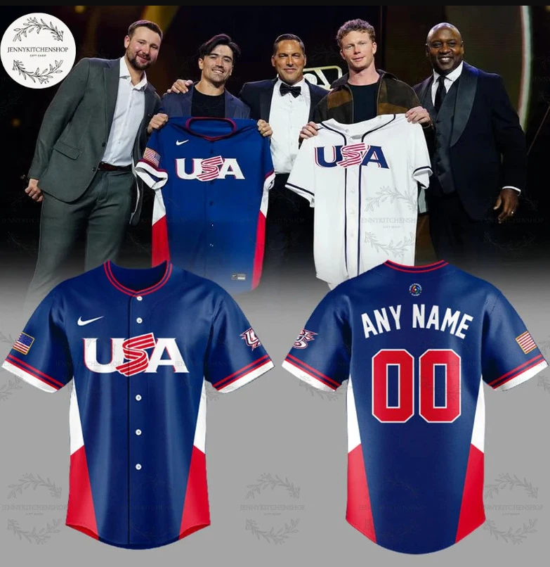 Custom Usa Baseball 2026 World Baseball Classic Jersey