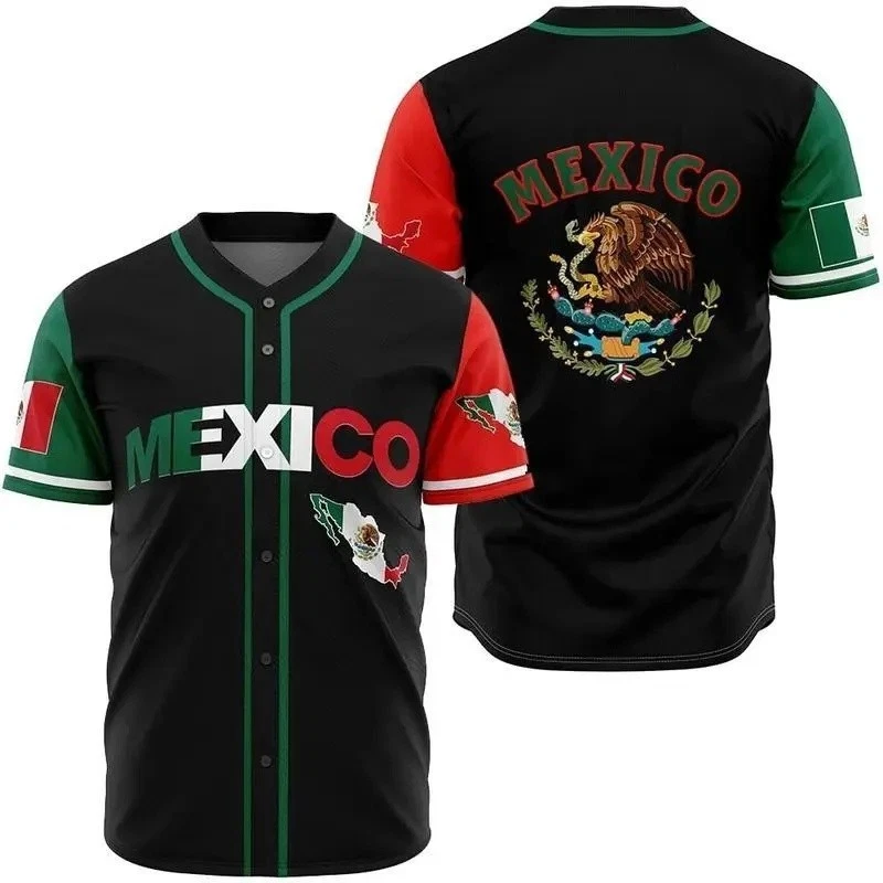 Unisex Mexico Baseball Jersey – Breathable, Quick-Dry, Comfortable, Waterproof