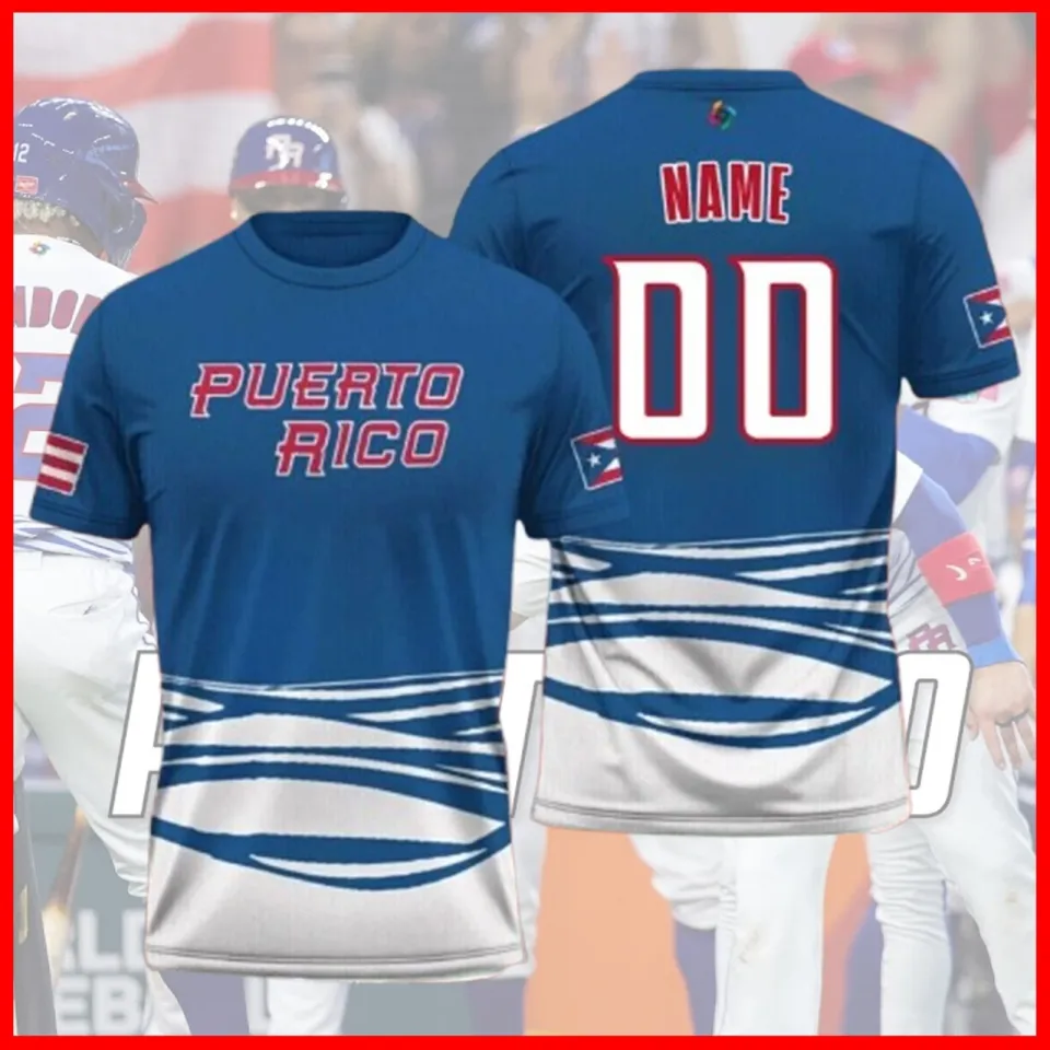 Personalized Puerto Rico Baseball 2026 World Baseball Classic 3D T-Shirt