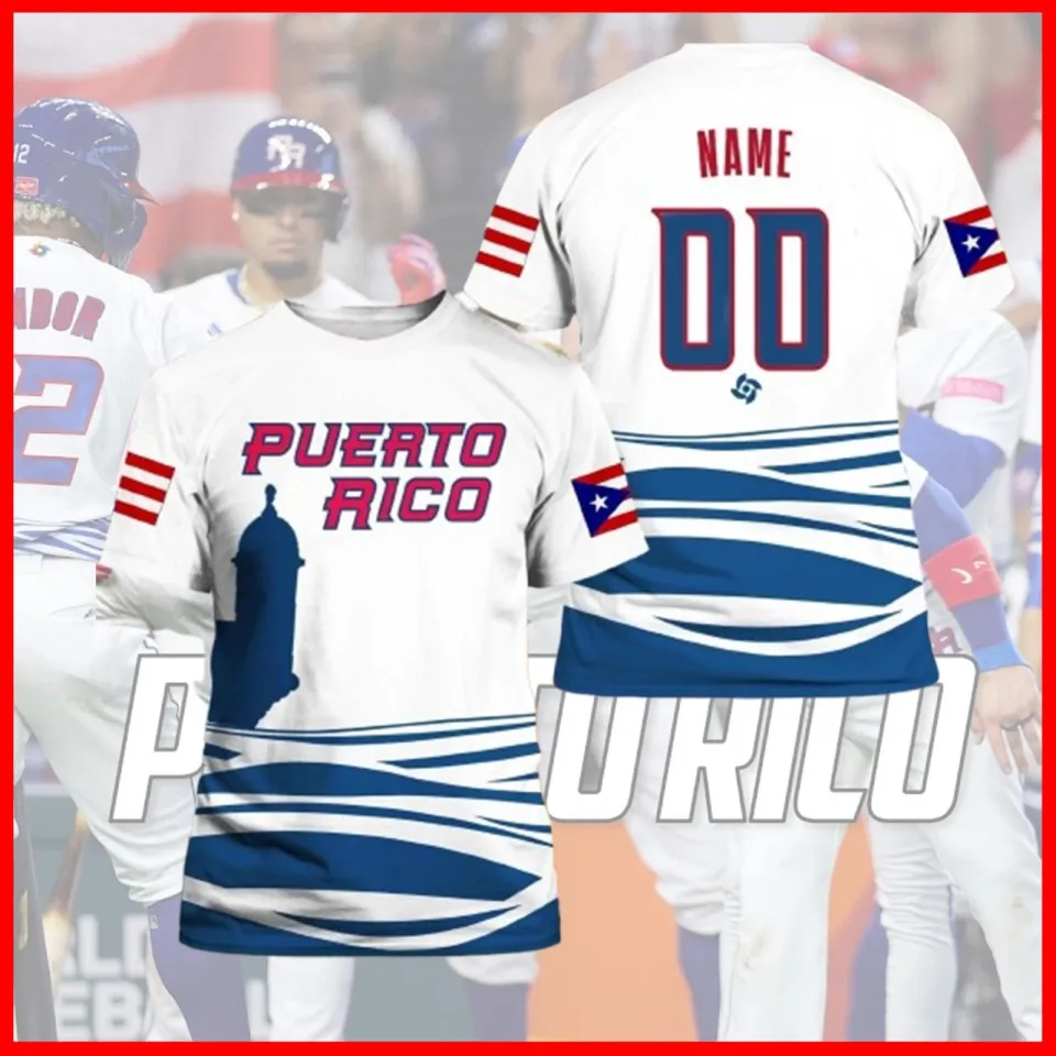Personalized Puerto Rico Baseball 2026 World Baseball Classic 3D T-Shirt