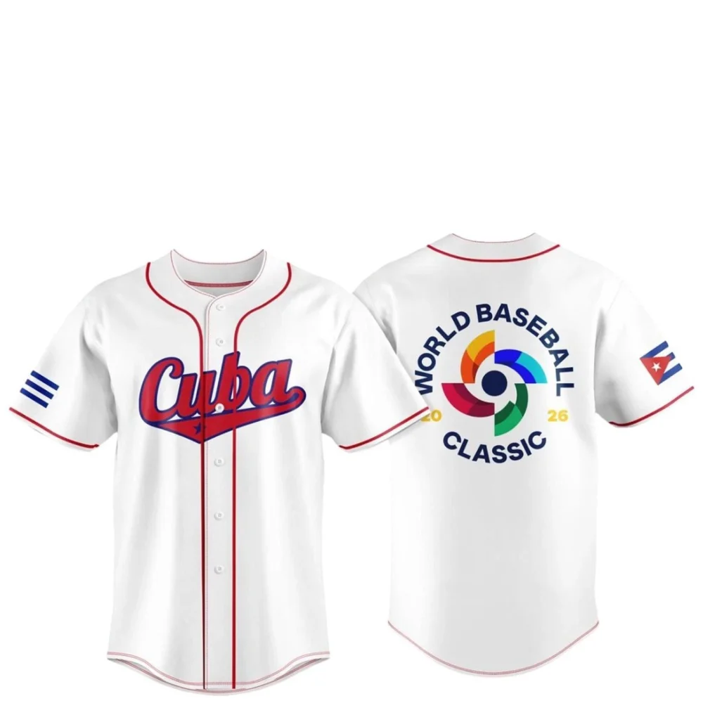 Cuba Team 2026 World Baseball Classic Jersey Print For Fan Gear Multicolor