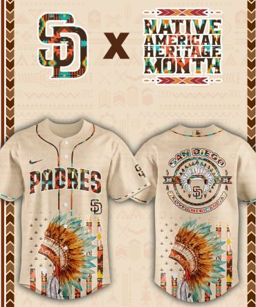 San Diego Padres Native American Heritage Month Custom Baseball Jersey