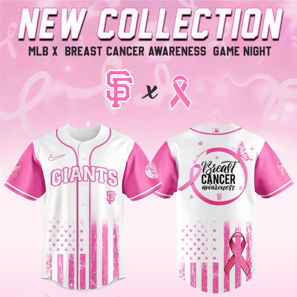 San Francisco Giants Mlb X Breast Cancer Awareness Month Hope In Pink Custom Baseball Jersey