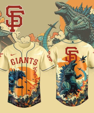 San Francisco Giants Mlb X Godzilla Attack Custom Baseball Jersey