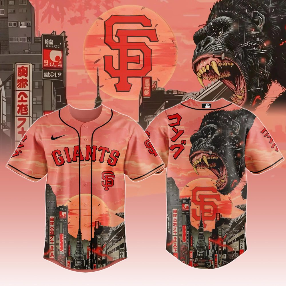 San Francisco Giants Mlb X Kong Collection 1 Custom Baseball Jersey