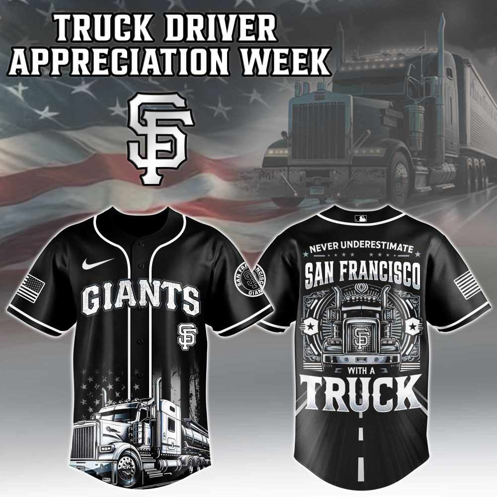 San Francisco Giants Mlb X Nation Truck Driver Appreciation Week Limited Edition Custom Baseball Jersey