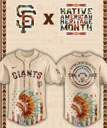 San Francisco Giants Native American Heritage Month Custom Baseball Jersey