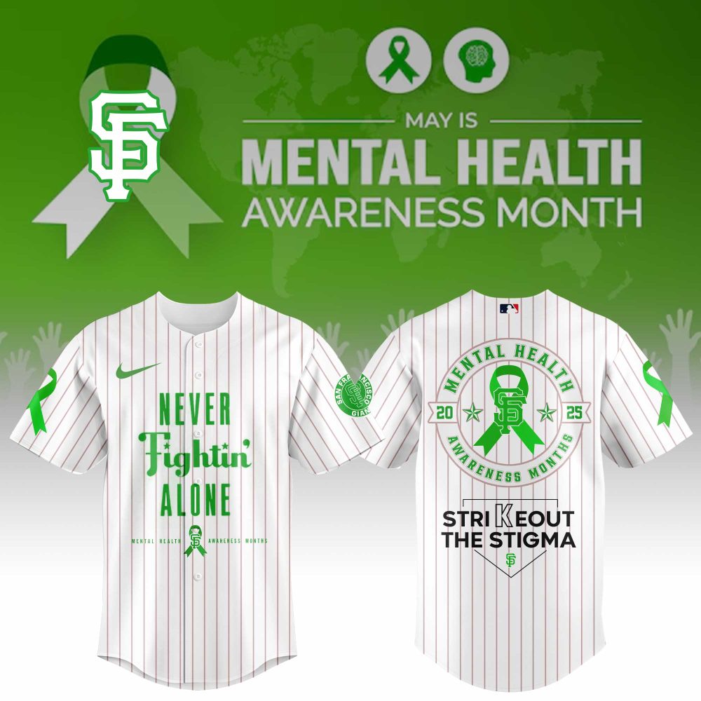San Francisco Giants Special Mental Health Awareness Week Limited Edition Custom Baseball Jersey