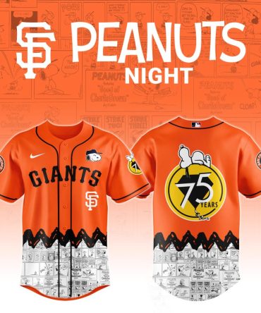 San Francisco Giants X Peanuts Night Custom Baseball Jersey