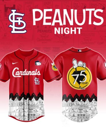 St. Louis Cardinals X Peanuts Night Custom Baseball Jersey