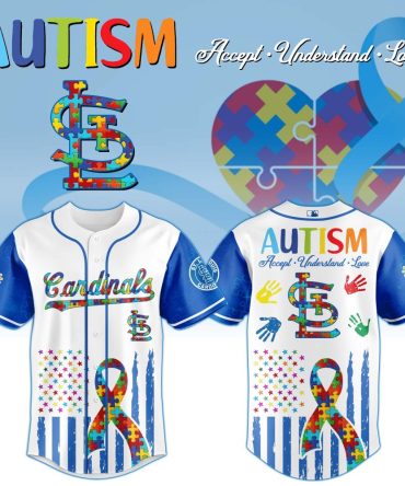 St.Louis Cardinals Mlb X Autism Awareness Month Custom Baseball Jersey