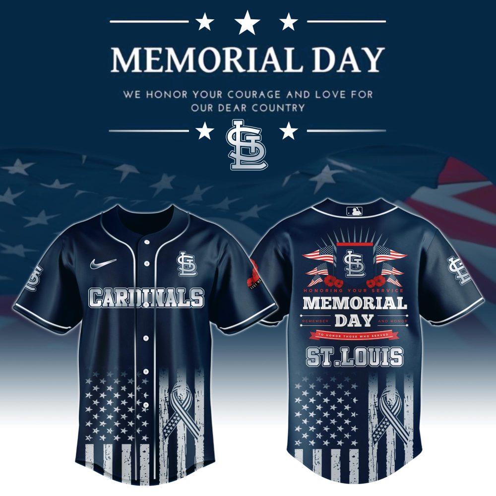 St.Louis Cardinals Special Memorial Day Limited Edition Custom Baseball Jersey