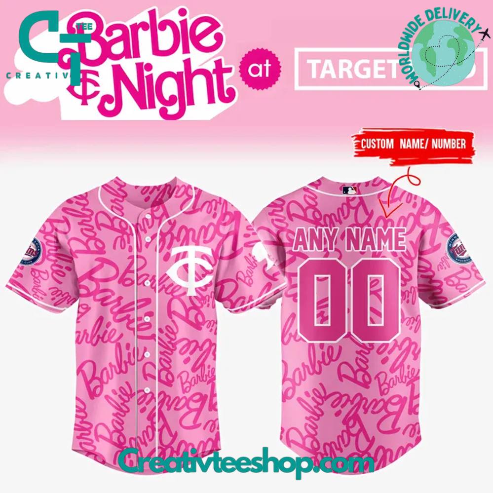 Minnesota Twins Barbie Night 2025 Special Baseball Jersey