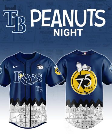 Tampa Bay Rays X Peanuts Night Custom Baseball Jersey